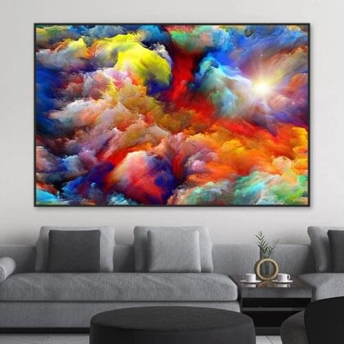 Color Abstract Modern Art Paintings Poster Printmaking HD Pictures Printed on Canvas Used for Room Home Decor Wall Art
