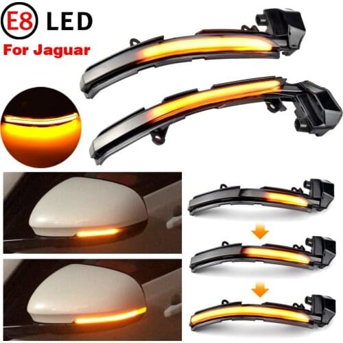 Dynamic Turn Signal Light For Jaguar XE XF XJ F-TYPE XK XKR I-PACE X250 X260 Side Mirror Indicator Lamp Sequential Blinker