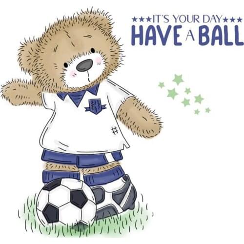 Have a ball Bear 3x4 inch Clear Stamps For DIY Scrapbooking Photo HandCraft Paper Cards Transparent Stempels Silicone Seal New