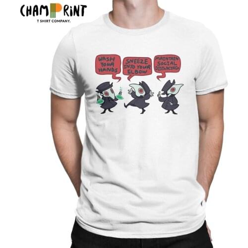 Mens Plague Doctor T Shirt Wash Hands Cotton Clothing Vintage Short Sleeve Crewneck Tees New Arrival T-Shirt