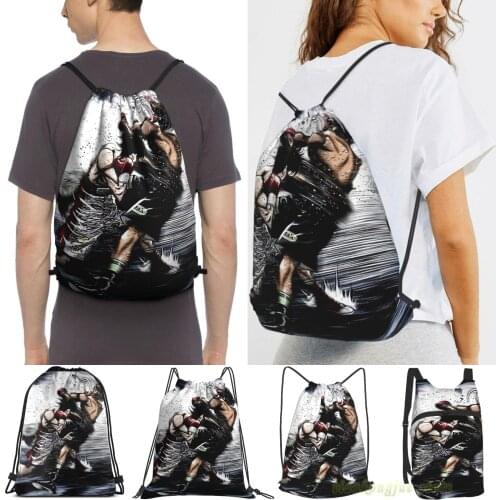 Men Sackpack Strap Bags Makunouchi Ippo Women Purpose Drawstring Backpacks Outdoor Travel Backpacks For Gym Training Fitness Bag