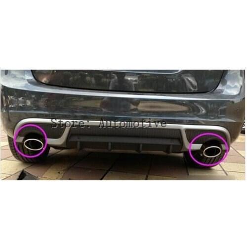 Pair Rear Exhaust muffler tail pipe tip For Volvo XC60 2015 2014 2013 2012 2011 2010 2009