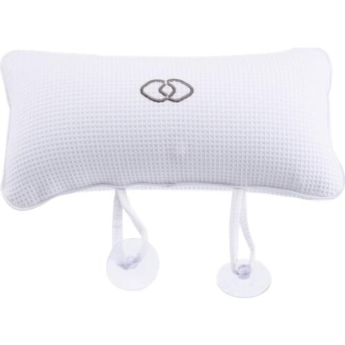 Bath Cushion Non-slip Bathtub Spa Pillow Neck Rest Relax with Suction Cups Head Support Neck Massage Pillow Cushion