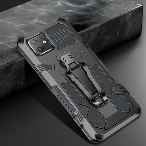 For Case Iphone 11 12 Pro Max Mini XR XS SE 2020 6S 7 8 Plus Armor Luxury Shockproof Hybrid Belt Clip Shell Cover Cases