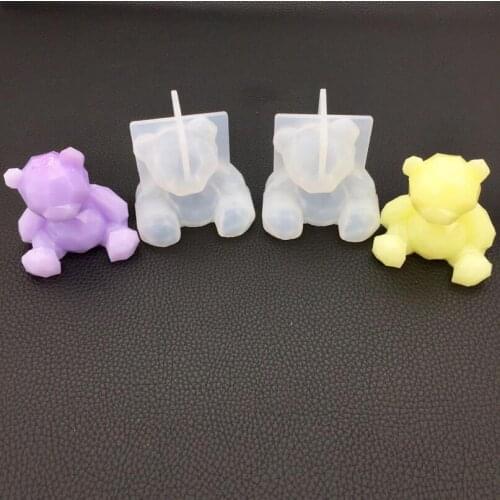 Transparent Silicone Mould Dried Flower Resin Decorative Craft DIY Mold Geometric Wolf head epoxy resin molds for jewelry