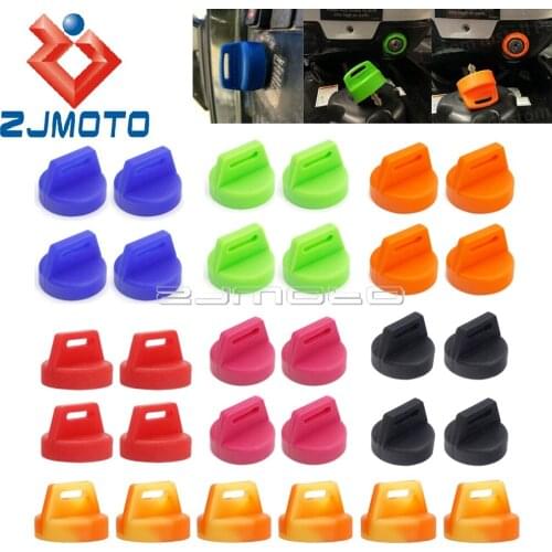 8PCS Colorful Keyswitch Rubber Protector For Polaris XP1000 Sportsman Scrambler Trail Boss Magnum ATV Scooter Igntion Key Cover