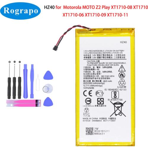 Rograpo Motorola Moto Z2 Play Batteries
