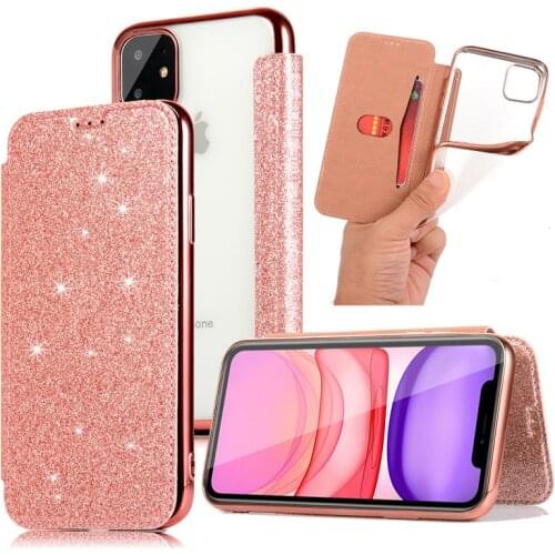 Luxury Slim Book Leather + Wallet Flip TPU Soft Phone Case For iphone 12 6 6s 8 7 Plus Cover For iphone X XR XS 11 PRO MAX Case