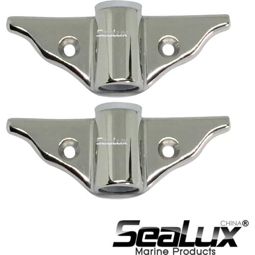 Sealux 2Pcs Marine Grade Stailess Steel Side mount Oarlock socket for Yacht Boat Sail Fishing