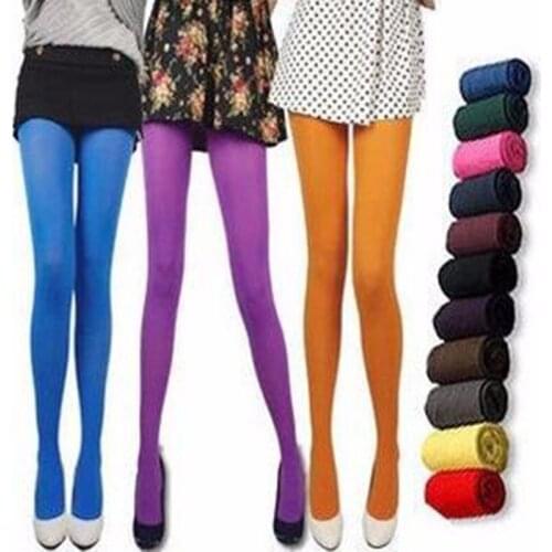 Sexy ladies pantyhose fruit color autumn and winter should be sexy tight womens stockings pantyhose warm stovepipe stockings