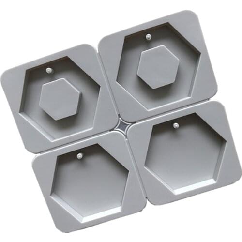 DIY Silicone Pentagons Shape Aromatherapy Wax Mold 4 Cavity Perfume Soap Resin Craft Mould Handmade Tool H502