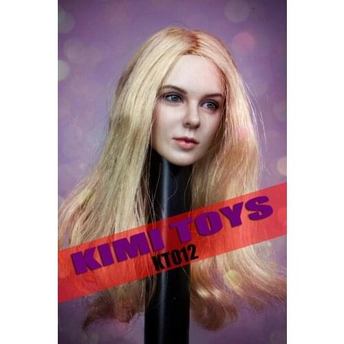 In Stock KIMI 1/6 Female Figure Head Sculpt Carving Model KT012 European Beauty Girl Head Sculpt for 12" Action Body Doll