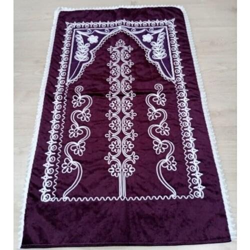 Velvet prayer rug / carpet with decorative design FREE SHİPPİNG