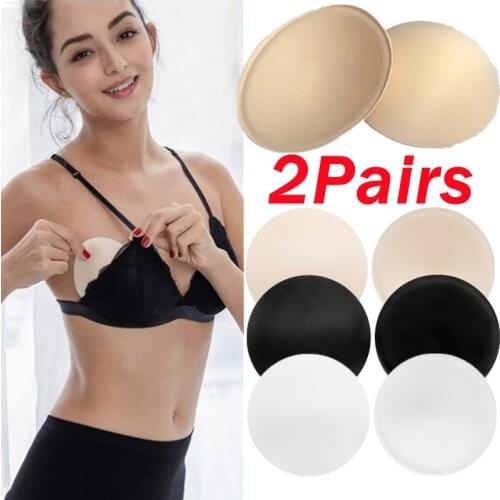 2 Pair Practical Summer Breast Bra Bikini Inserts Chest Pad Women Swimsuit Padding Inserts Sponge Foam Bra Pads Chest Cups