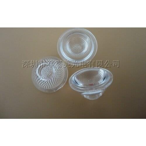 High quality Led lens 20mm 60 deg Concave bead surface, without holder, high power lens