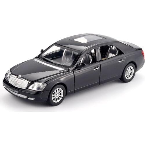 1/32 Diecast Car Model Alloy Body #619 Mabach 6 Openable Doors Pull Back 17Cm Middle Size Colorful Options