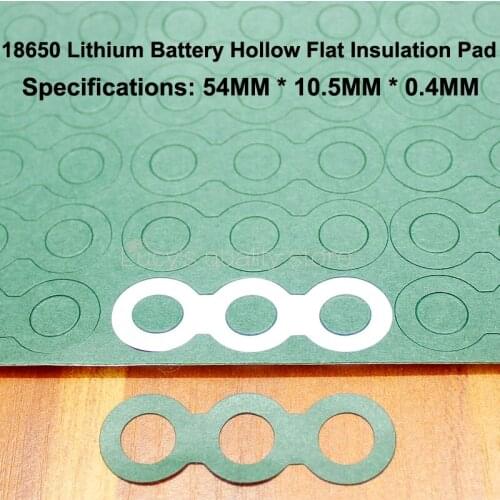 100pcs/lot 18650 Battery Pack Insulation Gasket Meson 3s Hollow Positive Surface Pad Diy Fittings