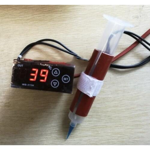 200CC/45*120mm/220V for medical equipment (e.g., blood board Digital display temperature controller Silicone heater syringe