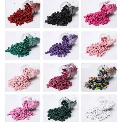 200pcs Vintage Wax Seal Stamp grains Amber mixed color lacquer Sealing wax DIY handmade Envelope Wedding Wax Seal