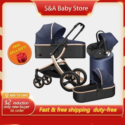 2020 New Pram Fast Shipping Free Shipping Free Duty Portable 3in1 Baby Stroller 2in1 Carriage
