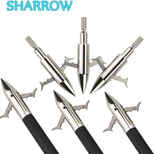3/6/12pcs Bowfishing Arrowheads 2 Expandable Broadheads 160gr Tip Point For Arrow Outdoor Shooting Fishing Archery Accessories