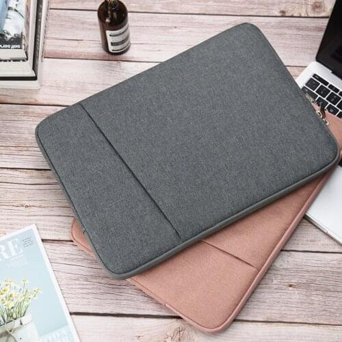 Laptop Bag Sleeve with Pocket for MacBook Air Pro Ratina 11.6/13.3/15.6 inch 11/12/13/14/15 inch Notebook Case Cover for Dell HP