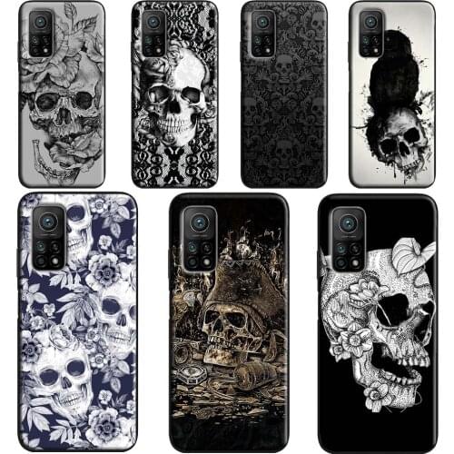Gothic Skull For Xiaomi Mi 11 Lite Ultra 9 10 A3 Mi 10T 9T Pro Case For POCO M3 F3 F1 F2 X3 Pro Coque