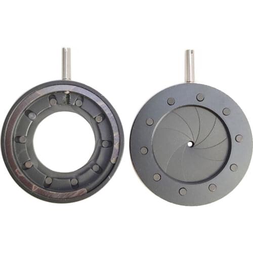 A pair Optical Iris Diaphragm 1-16mm Manual Adjustable Aperture Condenser for Laser camera microscope 2PCS