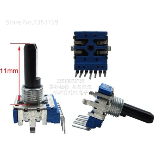 Double B10K fever level volume rotary potentiometer R141A-B103 20MM half shaft