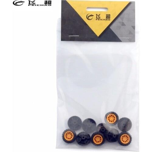 Feichao 10pcs Mini Wheels 2*18mm DIY RC Electronic Toy Kit Plastc Wheel Small technology Production Item