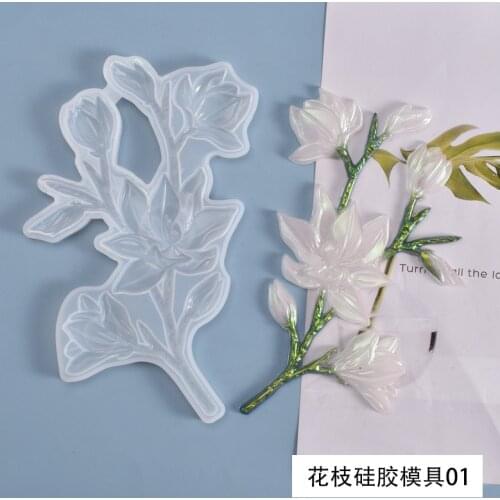 Crystal Mold Beautiful Flower DIY Creative Craft Silicone Mold For Resin Table Home Decoration Casting Mould Jewelry Making