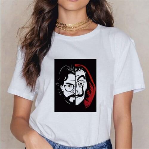 Funny Design La Casa De Papel T Shirt Money Heist Shirt Tees TV Series Tshirts Men Women Short Sleeve House of Paper T-Shirt