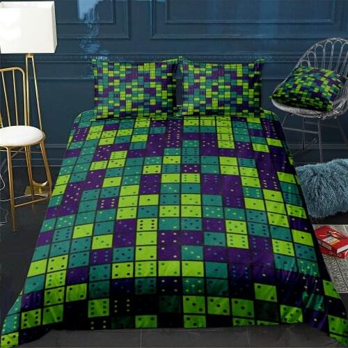 Abstract Dash Pattern Bedding Set For Bedroom Soft Bedspreads For Double Bed Home Duvet Cover Quality Quilt Cover+Pillowcasex2