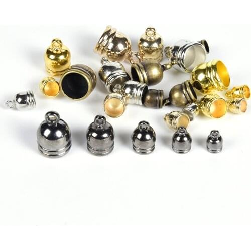 50Pcs/Lot Necklace End Tip Tassel Caps Beads Cap End Cap For Handmade DIY Jewelry Making Findings Accessories Supplies