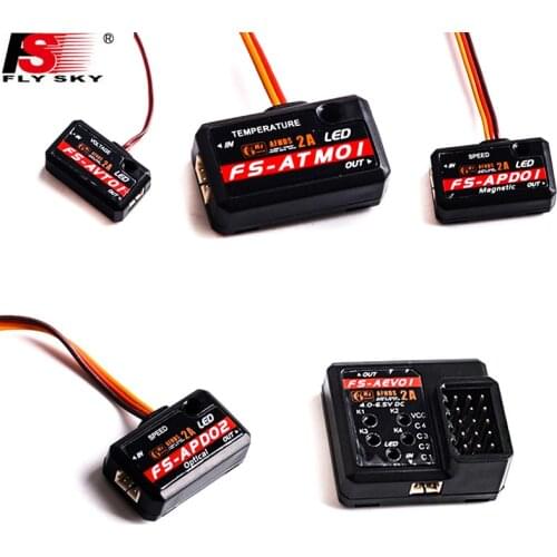 Flysky Voltage Magneto-optical Sense Temperature data Acquisition Module Ibus Backhaul Interface FS-IA10