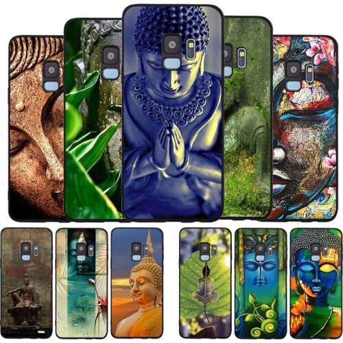 Retro Galactic Gautama Buddha Budha Black TPU Soft Phone Case For Samsung Galaxy S20 S10 S9 S8 Plus Lite NOTE 10 9 8 S7 EDGE
