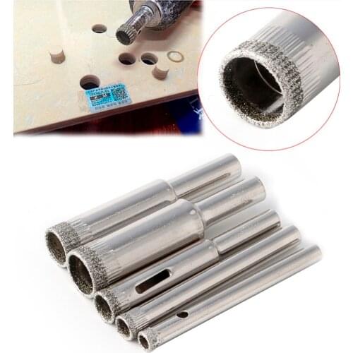 Hole Saw Drill Bits Set Tile Ceramic Cutter Glass Marble 5mm-12mm 5 Pcs Diamond