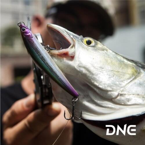 New DNE Xiaofeixia Fishing Lure Wobblers 75mm/7.5g Slow Down Minnow Jerkbait Polygonal Lip Pesca With Treble Hook For Bass Trout