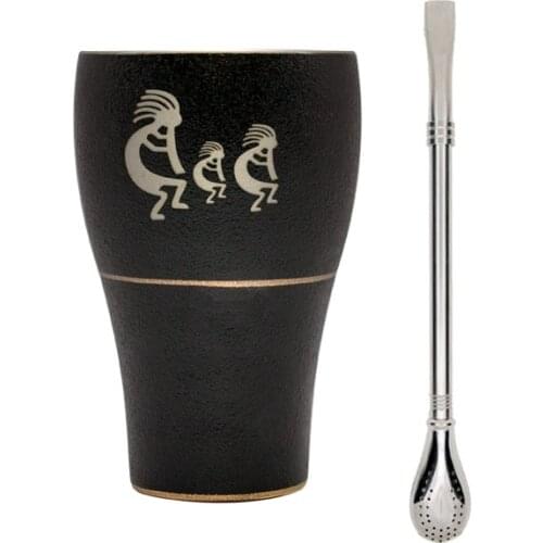 Original Yerba Mate Ceramic Cups Argentina Gourds Coffee Milk Mug With Straw