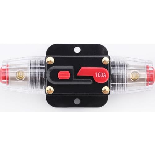 100A 50A 60A 80A 150A 12V 24 Car Truck Audio Amplifier Circuit Breaker Fuse Holder AGU Style Stereo Amplifier Refit Fuse Adapter