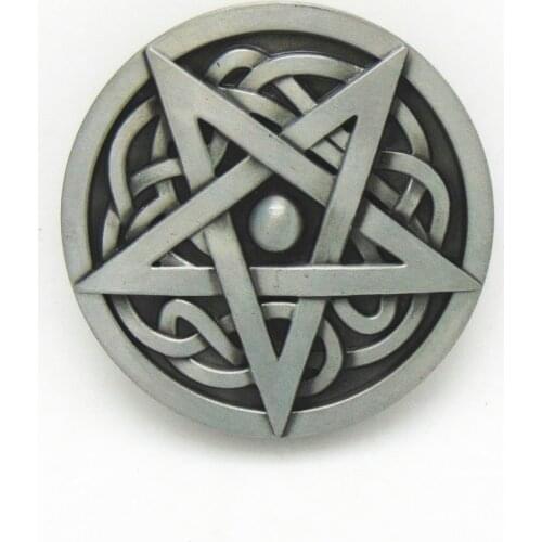 Western cowboy European and American five-pointed star zinc alloy belt buckle men and women gift items