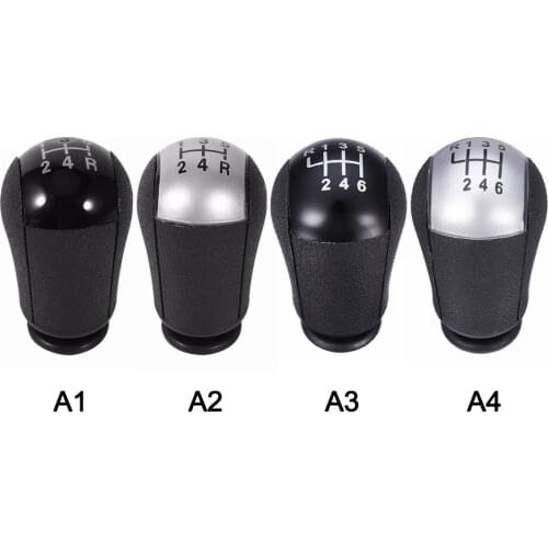 5 Speed MT Gear Stick Shift Knob Car For Ford Focu Mondeo MK3 S-MAX C-MAX Mustang Galaxy Fiesta MK6 Transit Black/Silver Colors