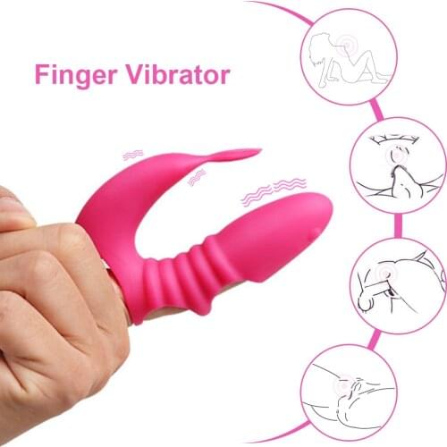 Silicone Dildo Female Vibrator Finger Glove Vaginal G-Spot Stimulator Vaginal Massager Sex toys Shop Adult Products for Couples