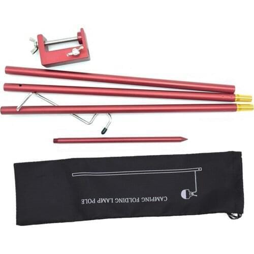 2020 Camping Table Folding Lamp Pole Portable & Lightweight Aluminum Durable Light Lamp Lantern For Picnic Hiking Backpacking