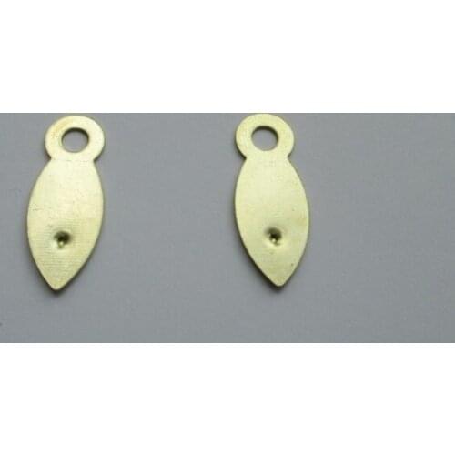 10000pcs/lot 8*21mm Brass Photo Frame Rotating Buttons Backplane Buckles Latches Scrapbooking Accessories Decorations