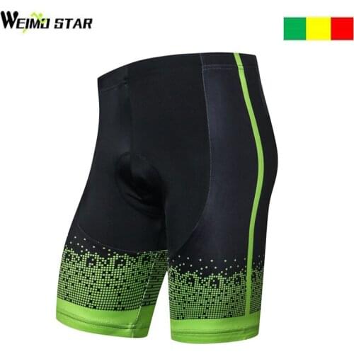 Weimostar Mens Quick Dry Breathable 3D Padded Cycling Shorts Shockproof MTB Bicycle Shorts Road Bike Shorts Ropa Ciclismo Tight
