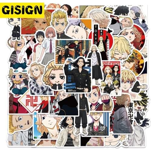 10/30/50PCS Tokyo Avengers Cartoon Anime Graffiti Stickers Trolley Case Laptop Luggage Hand Account Decoration Toys Wholesale