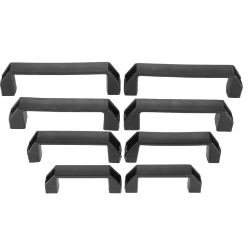 90/120/150/180mm Plastic Black Door Handle Wardrobe Cabinet Drawer Pull Knobs Furniture Kitchen Cabinet Handles and Knobs 2 PCS