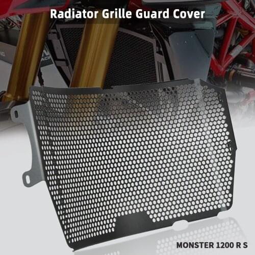 Motorcycle Accessories Radiator Grille Grill Cover Monster 1200 R S Guard Protector FOR Ducati Monster 1200 25 Anniversario 2020