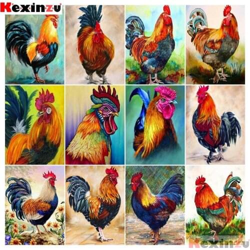 NEW Full Square/Round Drill 5D DIY Diamond Painting Rooster Diamond Embroidery Animals Cross Stitch Mosaic Rhinestone Art